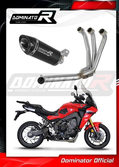 MT-09 TRACER 900 (2021 - 2022) full exhaust system silencer hp8 black | Dominator