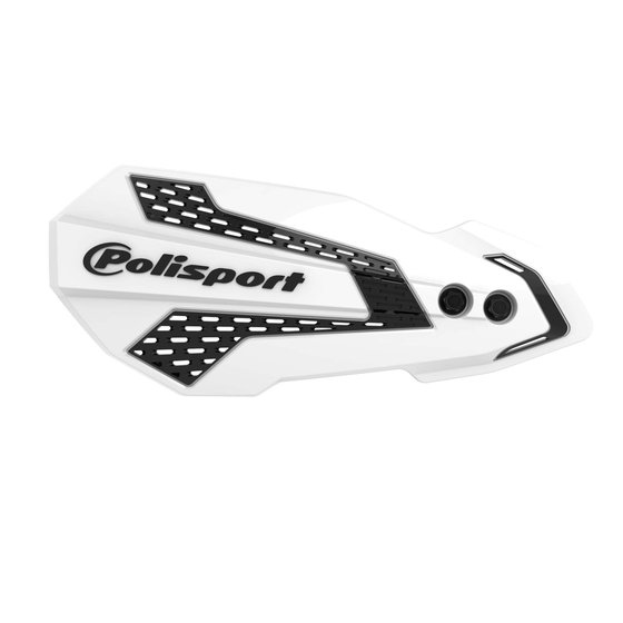 YZ 450 FX (2016 - 2022) mx flow handguards in white/black | POLISPORT