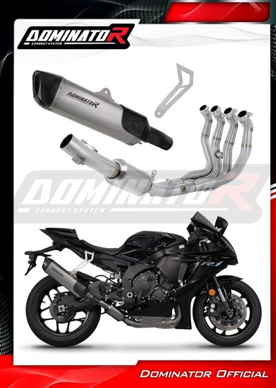 YZF R1 (2017 - 2019) full exhaust system ex silencer titanium hp6 + db killer | Dominator