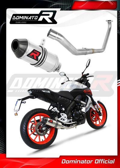 MT 125 (2020 - 2020) exhaust full system silencer hp3 | Dominator