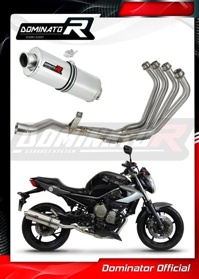 XJ6 DIVERSION F (2009 - 2016) exhaust full system silencer oval | Dominator