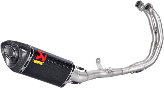 YZF R3 (2015 - 2022) racing line complete system stainless steel & carbon exhaust | AKRAPOVIC