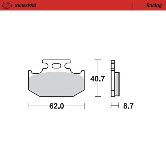 TT R 250 (1994 - 2003) sintered metal racing brake pads | MOTO-MASTER