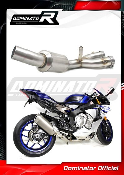 YZF R1 (2015 - 2016) exhaust cat eliminator decat ex rn32 | Dominator