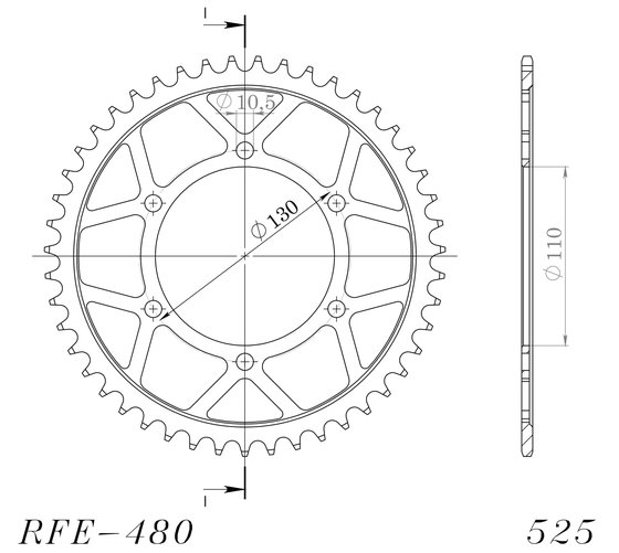 MT 09 (2014 - 2019) supersprox rear sprocket 480/1876.45 | Supersprox