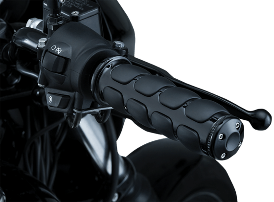 XV 1700 ROAD STAR (2004 - 2014) iso black metric grips | KURYAKYN