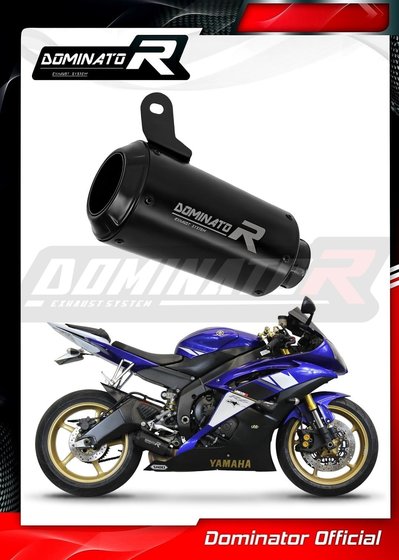 YZF R6 (2006 - 2016) exhaust silencer muffler gps black | Dominator