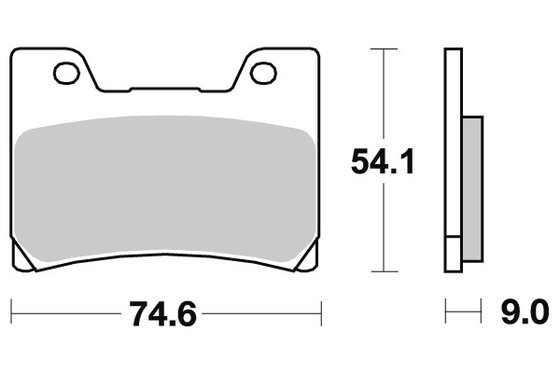 FZR 500 (1990 - 1991) brakepads ceramic | SBS