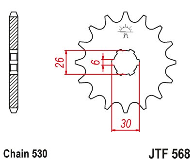 XS 650 (1974 - 1983) steel front sprocket | JT Sprockets