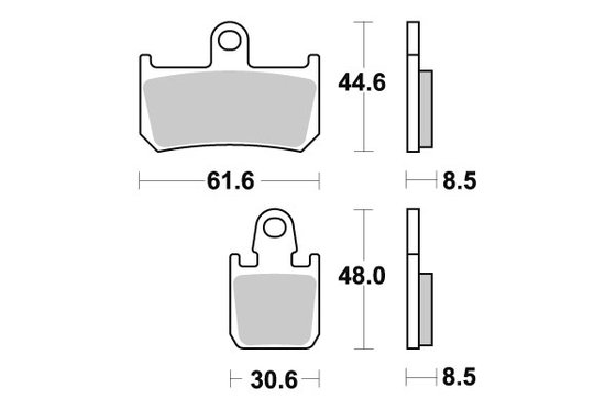 YZF R1 (2007 - 2014) brake pads | SBS