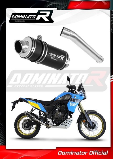 TENERE 700 (2019 - 2020) exhaust silencer muffler gp1 black | Dominator