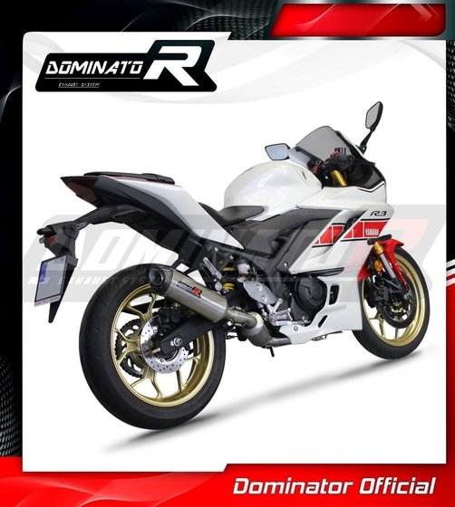 YZF R3 (1970 - 2022) full exhaust system ex silencer hp8 | Dominator