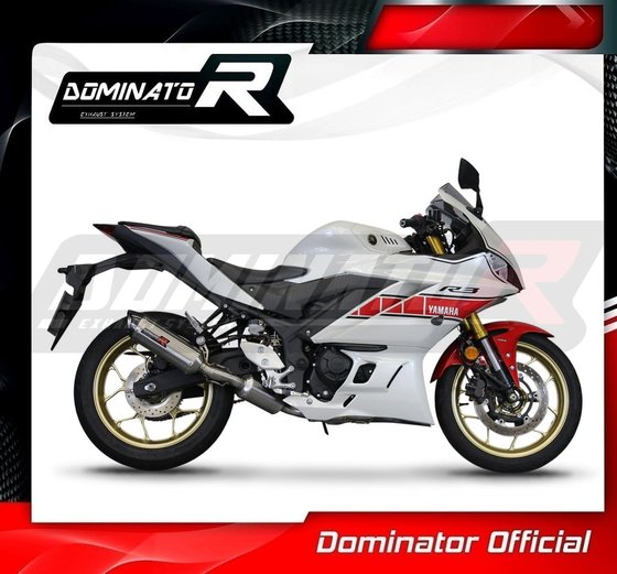 YZF R3 (1970 - 2022) full exhaust system ex silencer hp8 | Dominator