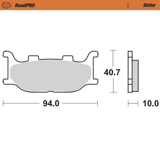 SR 125 (1995 - 2001) sintered front brake pad | MOTO-MASTER