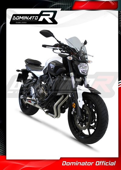 FZ 07 (2014 - 2020) exhaust full system silencer hp3 + db killer | Dominator