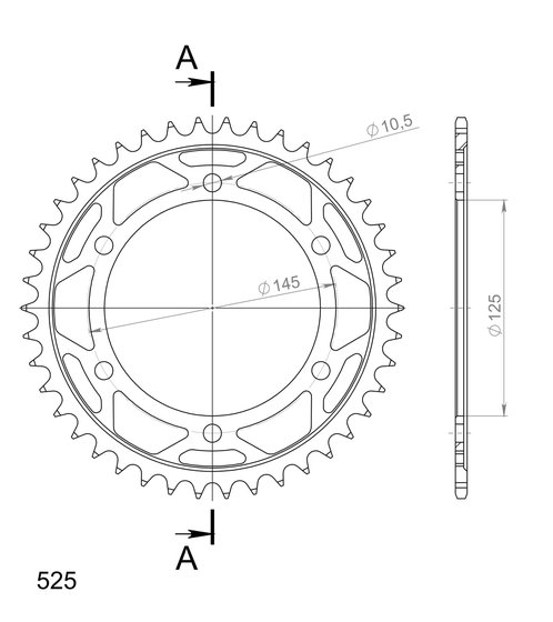 TDM 850 (1996 - 1998) supersprox / jt rear sprocket 867.42 | Supersprox