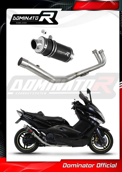 XP 500/530/560 T-MAX (2008 - 2011) full exhaust system silencer gp1 black | Dominator