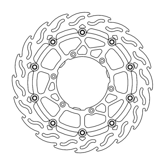 WR 250 F (2019 - 2022) flame floating front brake rotor | MOTO-MASTER
