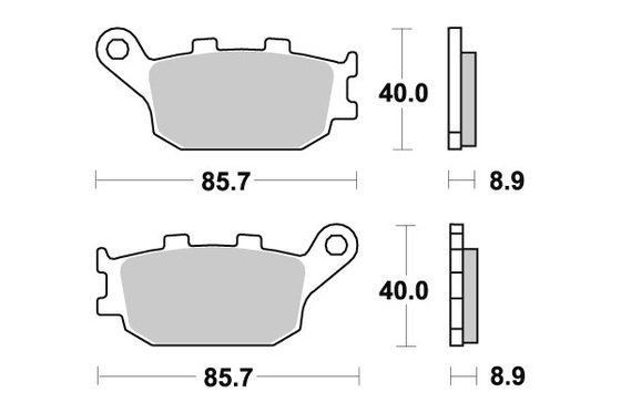 FZ1 S FAZER (2006 - 2016) brakepads ceramic | SBS