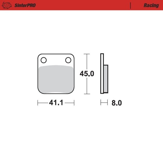 YFM 660 R RAPTOR (2002 - 2005) sintered metal racing brake pads | MOTO-MASTER