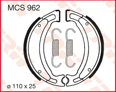 XC 125 (1985 - 2016) trw brake shoes | TRW