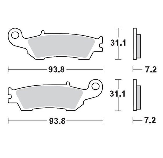 YZ 250 F (2001 - 2022) moto-master nitro racing brakepads yamaha yz250f front | MOTO-MASTER