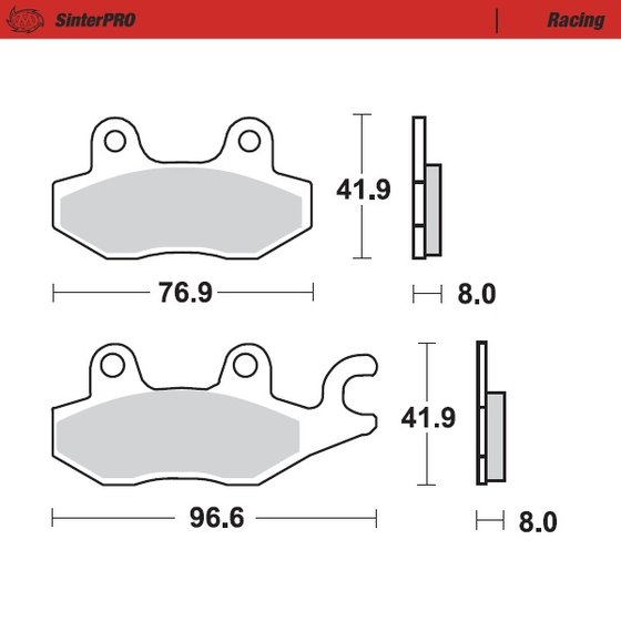 YXR 660 RHINO (2005 - 2007) sintered metal racing brake pads | MOTO-MASTER