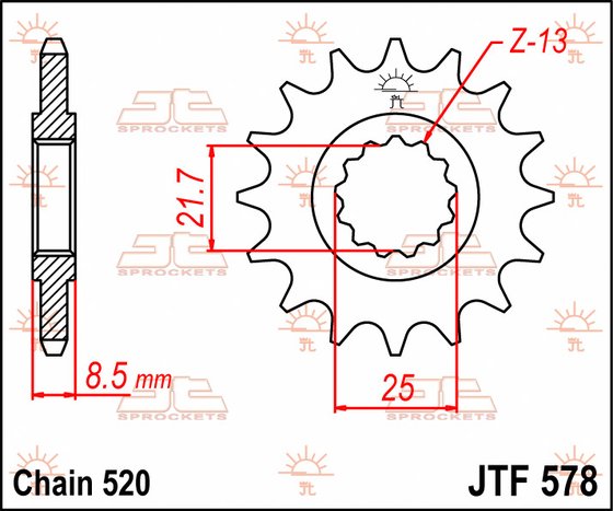 XTZ 750 SUPER TENERE (1990 - 1998) steel front sprocket | JT Sprockets