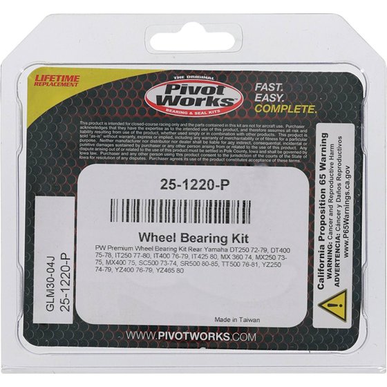 IT 400 (1976 - 1979) wheel bearing kit rear | All Balls