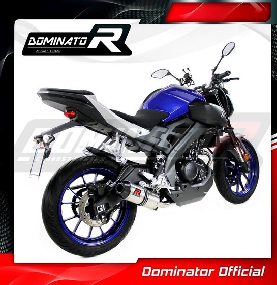 MT 125 (2014 - 2019) exhaust full system silencer hp3 | Dominator