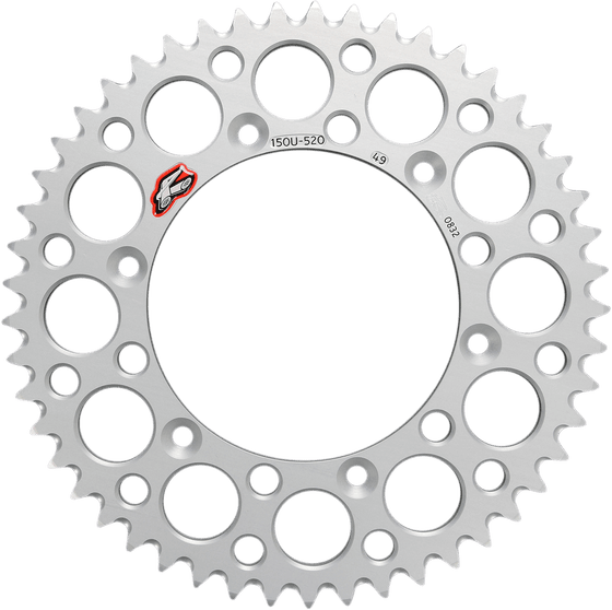 YZ 250 F (2001 - 2022) aluminum rear sprocket - 49 teeth | RENTHAL