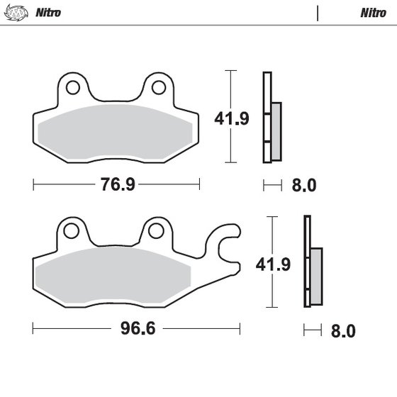 YXR 660 RHINO (2005 - 2007) nitro atv brake pad | MOTO-MASTER