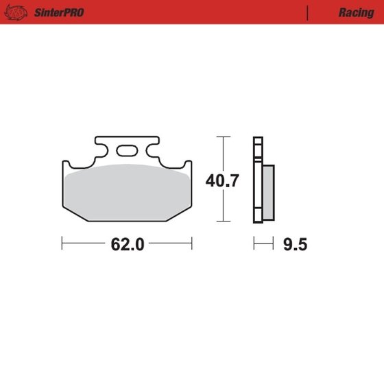 YZ 125 (1992 - 1997) sintered metal racing brake pads | MOTO-MASTER