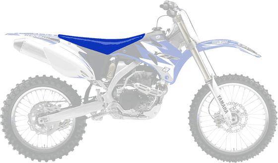 YZ 450 F (2003 - 2020) pyramid seat cover blue | BLACKBIRD RACING