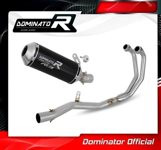 MT 03 (1970 - 2022) full exhaust system silencer ov g2 black | Dominator