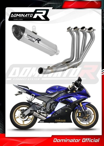 YZF R6 (2006 - 2016) full exhaust system silencer hp8 | Dominator