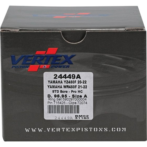 YZ 450 F (2020 - 2022) forged high compression piston kit | Vertex