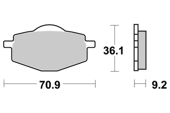 YFZ 350 BANSHEE (1987 - 1989) brakepads sintered offroad | SBS