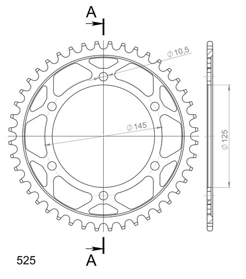 TDM 850 (1991 - 1995) supersprox / jt rear sprocket 867.44 | Supersprox