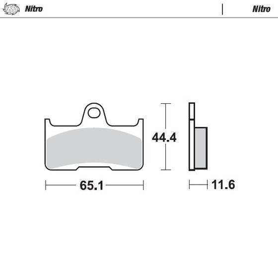 YFM 660 GRIZZLY (2002 - 2008) nitro atv brake pad | MOTO-MASTER