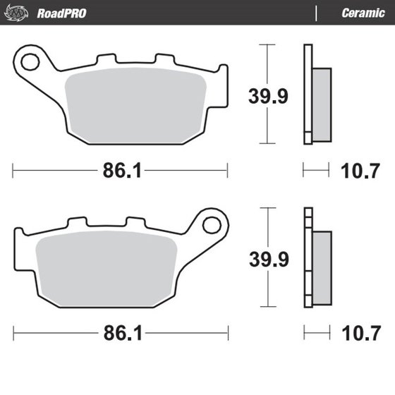 FZ6 R (2009 - 2018) ceramic brake pad | MOTO-MASTER