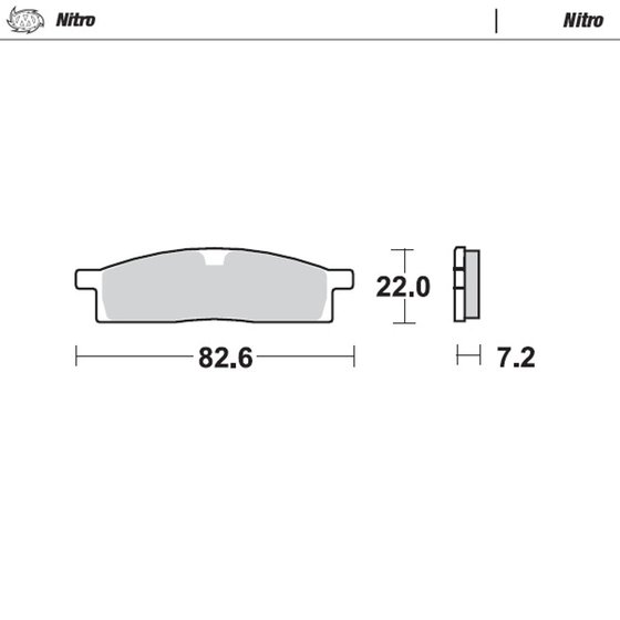 YZ 85 (2002 - 2022) nitro offroad brake pad | MOTO-MASTER