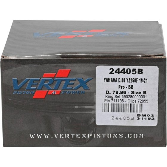 WR 250 F (2020 - 2023) forged big bore piston kit | Vertex