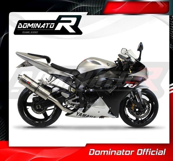 YZF R1 (2002 - 2003) homologated exhaust silencer oval | Dominator