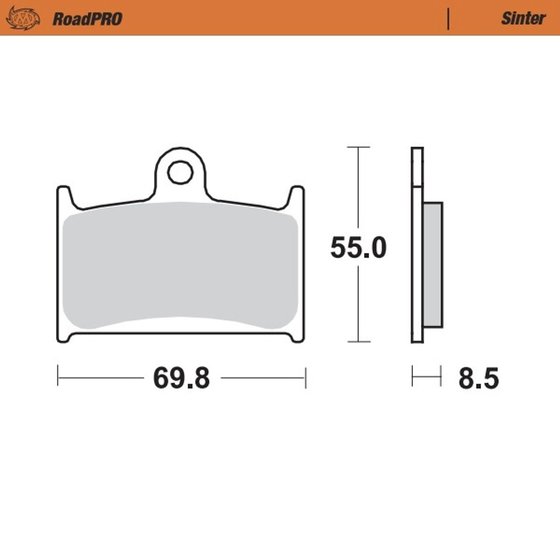 FZR 750 (1989 - 1990) sintered front brake pad | MOTO-MASTER