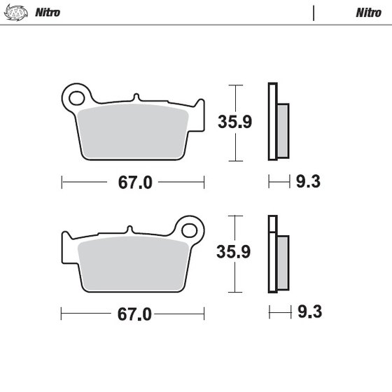 YZ 450 F (2003 - 2022) brake pads | MOTO-MASTER