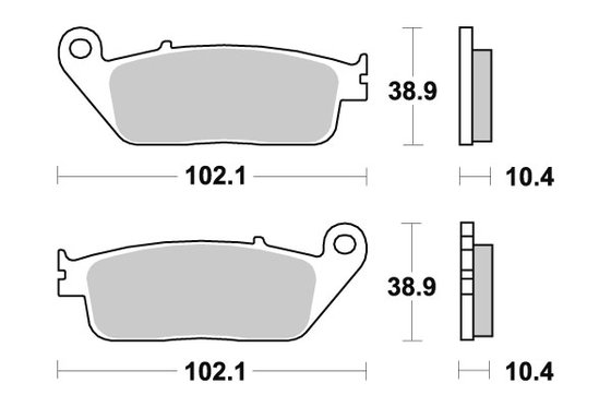 MT 01 (2005 - 2016) brakepads sintered | SBS