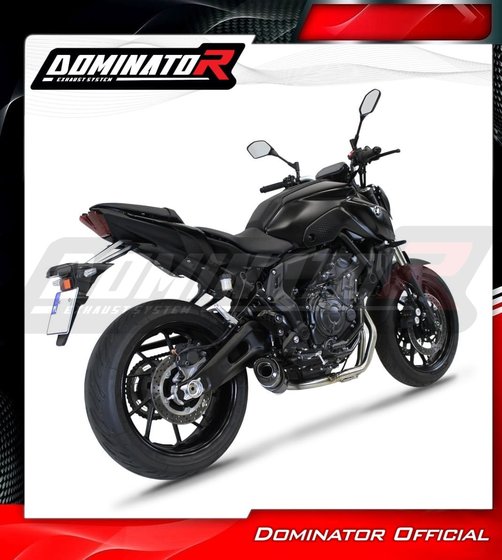 MT 07 (2021 - 2022) full exhaust system hp8 black | Dominator