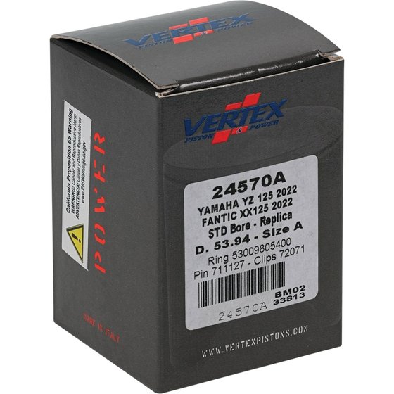 YZ 125 (2022 - 2023) cast replica piston kit | Vertex