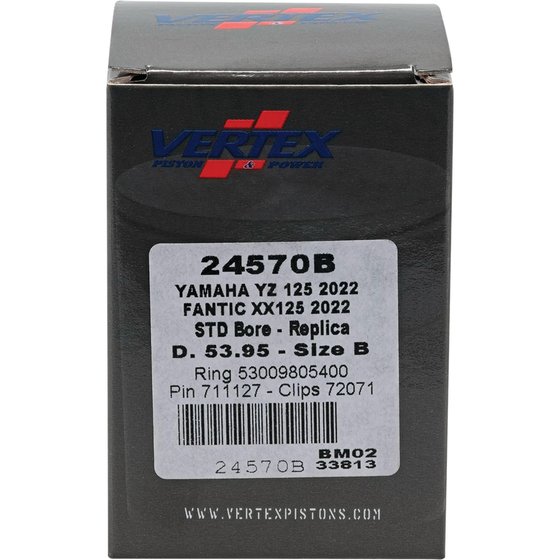 YZ 125 (2022 - 2023) cast replica piston kit | Vertex